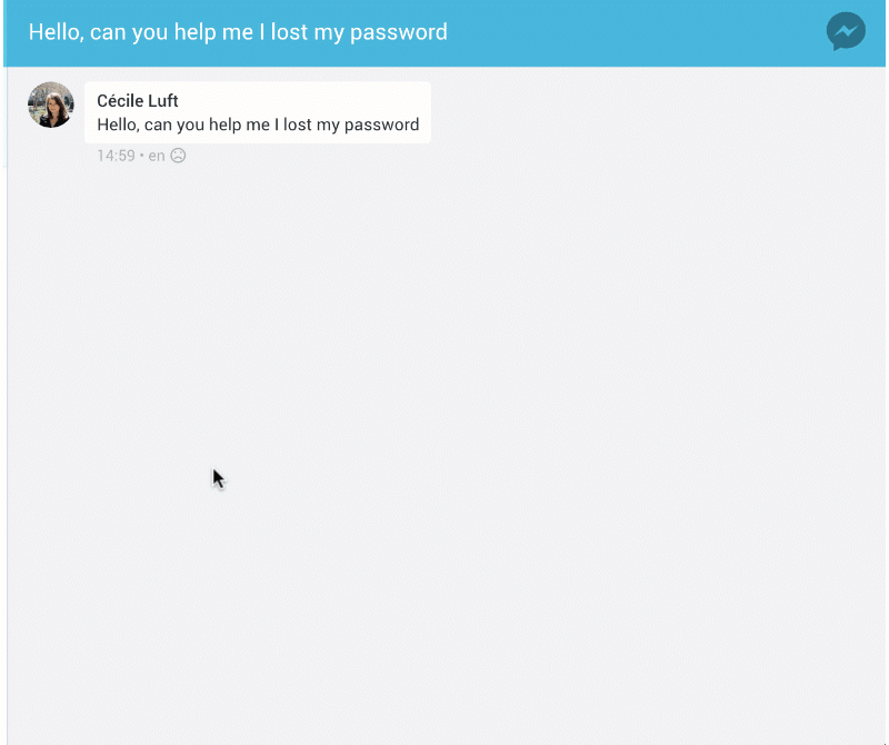 Messaging view Dimelo