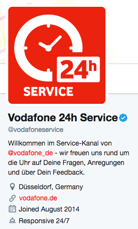 Vodafone Twitter